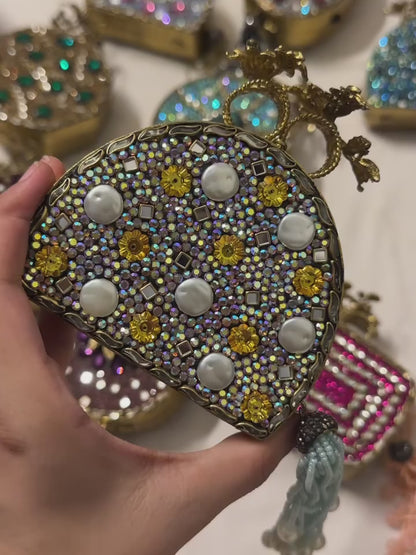 Luxury Clutch - Dome Yellow Mother Pearl
