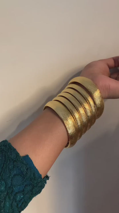 Golden Chunky Bangles